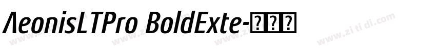 AeonisLTPro BoldExte字体转换